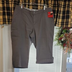 Lee Womens Charcoal Comfort Fit Jeans Can Wear Them Cropped Up Or Unbuttoned